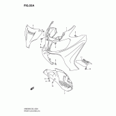 Схема узла: Передний обтекатель (An650ak8/azk8) для Suzuki AN650 Burgman (EU analogue of SkyWave)