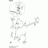 Схема вузла: Front Brake Hose (Gsx1300Ral4 E33) для Suzuki GSX1300 Hayabusa