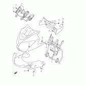 Схема вузла: Кронштейн переднього обтічника для Suzuki DL650 V-Strom