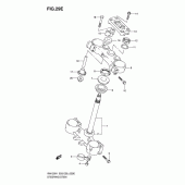 Схема вузла: Рульова траверса (Model k6) для Suzuki RM125