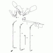 Схема вузла: Кермо & Тросики (Model p/r) для Suzuki GSX-R1100