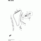 Схема вузла: Ланцюг ГРМ & Натягувач & Заспокоювач Suzuki RM-Z250