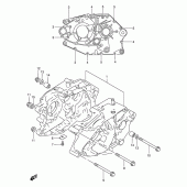 Схема вузла: Картер двигуна для Suzuki DF200