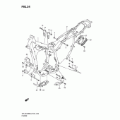 Схема вузла: Рама для Suzuki DR-Z400 DR-Z400SM