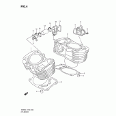 Схема узла: Цилиндр для Suzuki VZ800 Intruder M800/ Boulevard M50