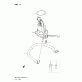 Схема вузла: Паливний насос Suzuki RM-Z450