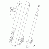 Схема узла: Передняя вилка для Suzuki VZ800 Marauder