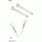 Схема узла: Распредвал & Клапан для Suzuki GSX-R750