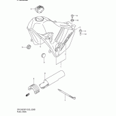 Схема вузла: Паливний бак для Suzuki DR-Z400 DR-Z400S