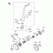 Схема вузла: Kickstarter mechanism для Suzuki RM100