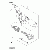 Схема узла: Стартер электрический для Suzuki TU250