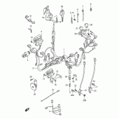 Схема узла: Электропроводка (Model v/w/x) для Suzuki GSX-R600