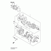Схема вузла: Генератор для Suzuki GSF1200 Bandit