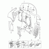 Схема вузла: Радіатор для Suzuki RM250