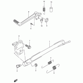 Схема вузла: Підставка для Suzuki SV650