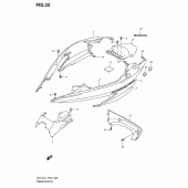 Схема узла: Боковые панели для Suzuki UH125 Burgman