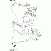 Схема узла: Патрубок системы охлаждения для Suzuki DL650 V-Strom