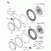Схема вузла: Rear tire x для Suzuki RM-Z250