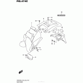 Схема вузла: Rear Fender (Dr650Sel6 E33) для Suzuki DR650 DR650SE