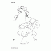 Схема узла: Топливная рейка & Инжектор для Suzuki SV1000