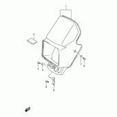 Схема вузла: Накладка фари (Model n p9) для Suzuki TS125