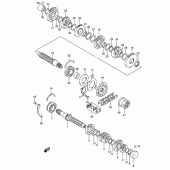 Схема узла: Трансмиссия для Suzuki GSX750 Katana