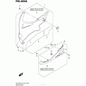 Схема вузла: Нижній обтічник для Suzuki GSX-R600