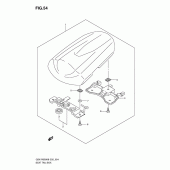 Схема вузла: Заглушка сидіння для Suzuki GSX-R600