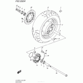 Схема вузла: Заднє колесо Suzuki VL1500 Boulevard C90 BOSS