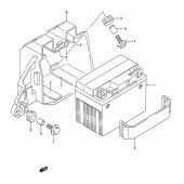 Схема вузла: Акумулятор для Suzuki TS200