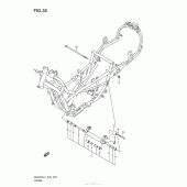 Схема вузла: Рама для Suzuki AN400 Burgman (EU analogue of SkyWave)