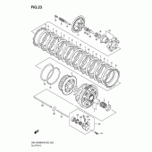 Схема вузла: Зчеплення для Suzuki GSX1300 B-King