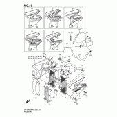 Схема вузла: Радіатор для Suzuki DR-Z400 DR-Z400SM
