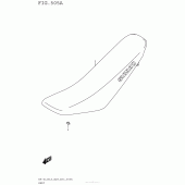 Схема узла: Сиденье для Suzuki DR-Z125 DR-Z125