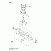 Схема узла: Коленчатый вал & Поршень для Suzuki GSX1300 Hayabusa