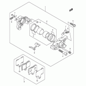 Схема узла: Задний тормозной суппорт для Suzuki GSX-R600