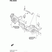 Схема вузла: Under Cowling (Dl650Xal7 E33) для Suzuki DL650 V-Strom