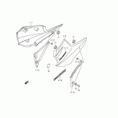 Схема вузла: Бічні панелі (Model k4/k5) для Suzuki GSX1400