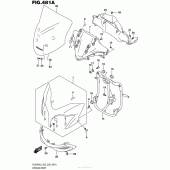 Схема вузла: Cowling Body (Dl650Al6 E28) для Suzuki DL650 V-Strom