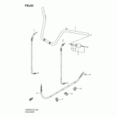 Схема узла: Руль & Тросики (Model k6/k7/k8) для Suzuki AN650 Burgman (EU analogue of SkyWave)