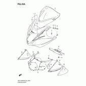 Схема узла: Передний обтекатель (Model k9) для Suzuki GSX1300 Hayabusa