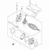 Схема вузла: Електричний стартер для Suzuki VS800 Boulevard S50