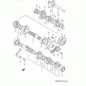Схема вузла: Трансмісія для Suzuki DR650 DR650SE