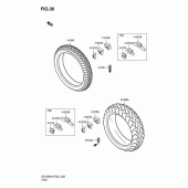 Схема узла: Rear tire x для Suzuki VZ1600 Marauder M1600