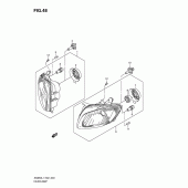 Схема узла: Фара (An650al1 e19) для Suzuki AN650 Burgman (EU analogue of SkyWave)