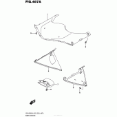 Схема узла: Подкрылок для Suzuki GSX-R600