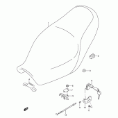 Схема вузла: Сидіння для Suzuki GSX750