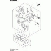 Схема узла: Задний тормозной суппорт (Gsx-R1000Al6 E33) для Suzuki GSX-R1000