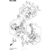 Схема вузла: Повітряний фільтр (Vl1500Tl7 E03) для Suzuki VL1500 Boulevard C90T BOSS