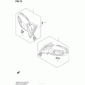 Схема вузла: Дзеркало заднього виду для Suzuki AN650 Burgman (EU analogue of SkyWave)
